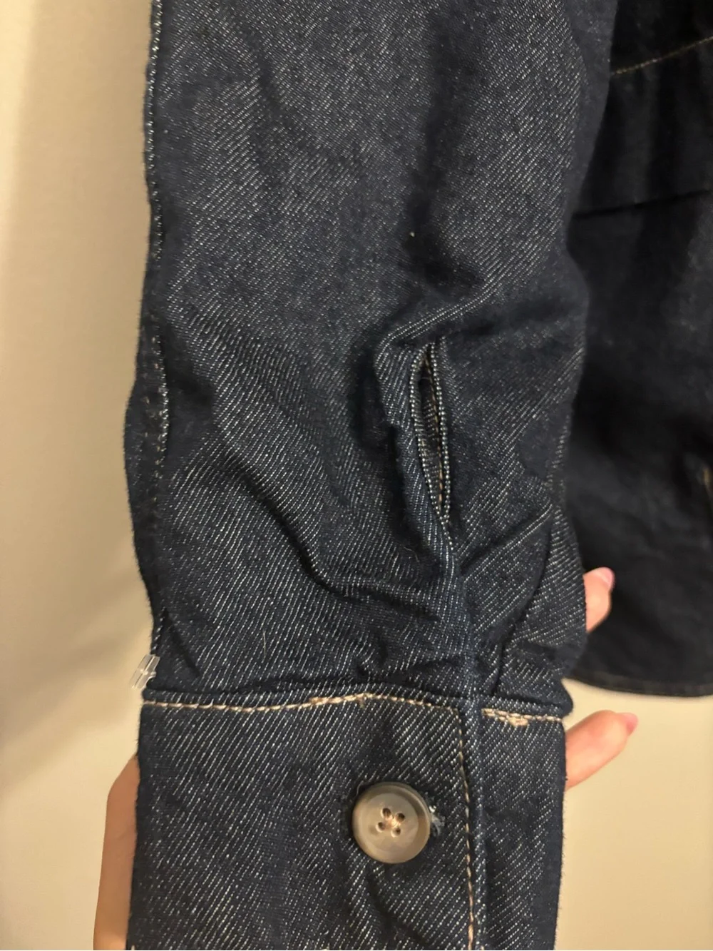 Free People Indigo Oversized Denim Blazer Jacket - Picture 4 of 4